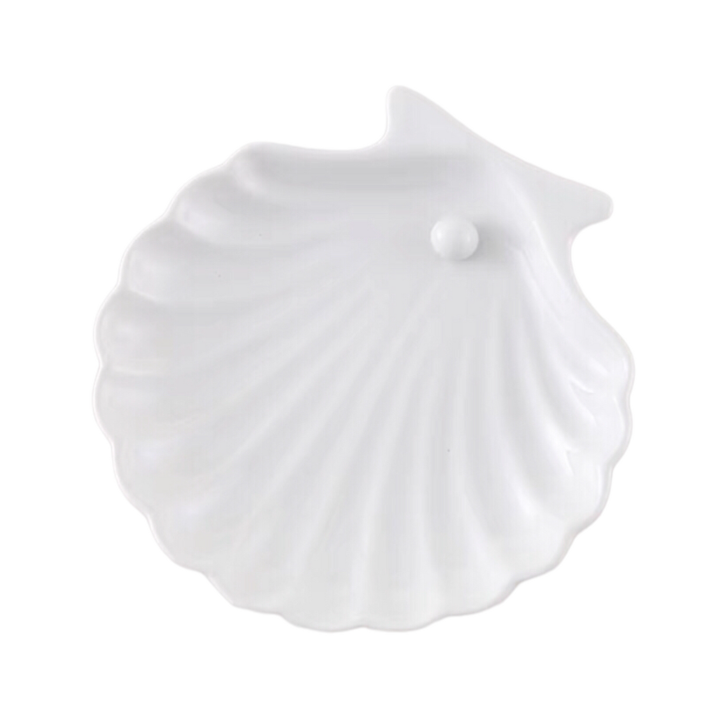 Ceramic Candle Holding Tray | Seashell Shape
