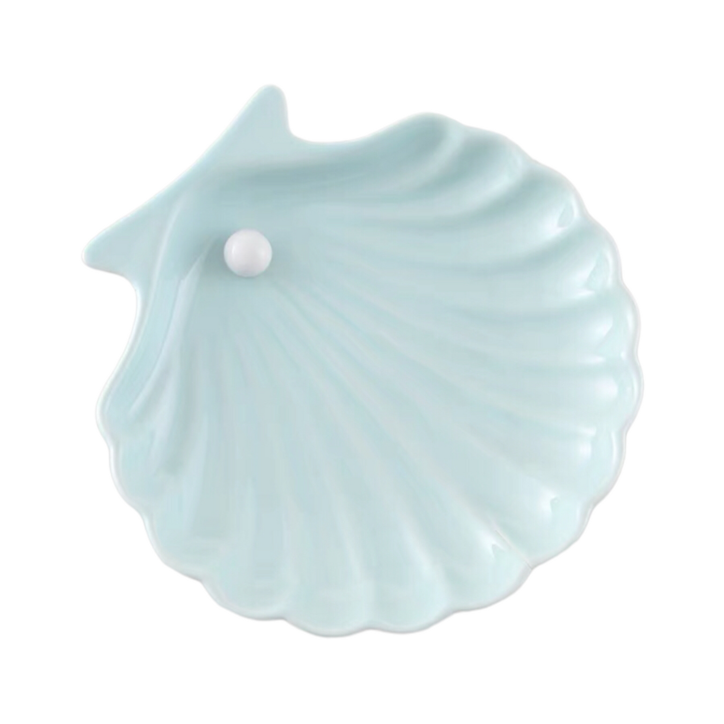 Ceramic Candle Holding Tray | Seashell Shape